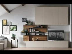 Tomasella Parete attrezzata A078 in stile design a prezzo ribassato- Pareti Attrezzate