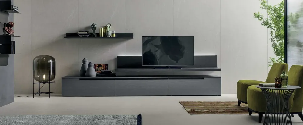 Online Parete attrezzata At103 di in OFFERTA OUTLET Pareti Attrezzate