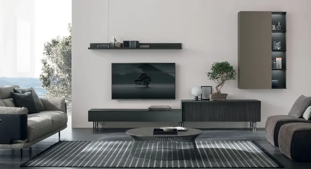 Tomasella Parete attrezzata At102 di in OFFERTA OUTLET- Pareti Attrezzate