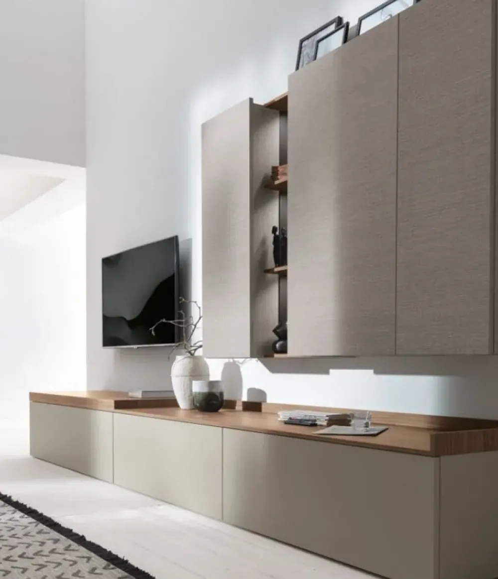 Clearance Parete attrezzata At115 in stile design a prezzo scontato Pareti Attrezzate