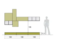 Sale Parete attrezzata Atlante skt27 della marca con uno sconto esclusivo Pareti Attrezzate