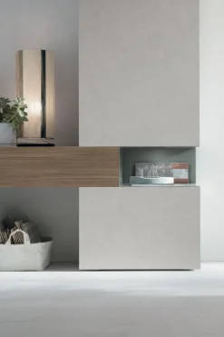 New Parete attrezzata Atlante   in stile moderna a prezzo scontato Pareti Attrezzate