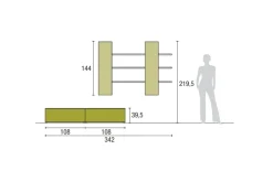 Tomasella Parete attrezzata Atlante skt33 dell'azienda con un ribasso esclusivo- Pareti Attrezzate