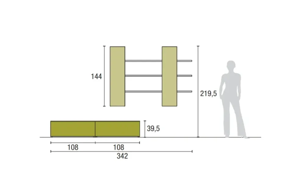 Tomasella Parete attrezzata Atlante skt33 dell'azienda con un ribasso esclusivo- Pareti Attrezzate