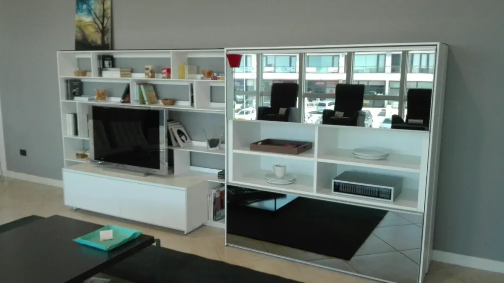 Parete attrezzata B&b Flat c PREZZI OUTLET^B&B Italia New