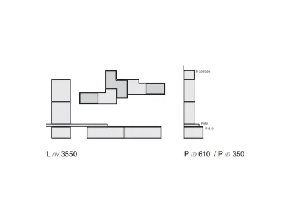 Hot Parete attrezzata by 3RF 1330_A Pareti Attrezzate