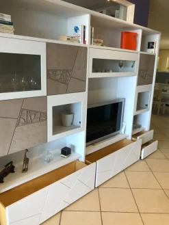 Modo 10 Parete attrezzata Collezione decor in stile classico a prezzo ribassato- Pareti Attrezzate