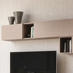 Mobilificio Bellutti Parete attrezzata Composizione porta tv nova in stile moderna a prezzo ribassato- Pareti Attrezzate