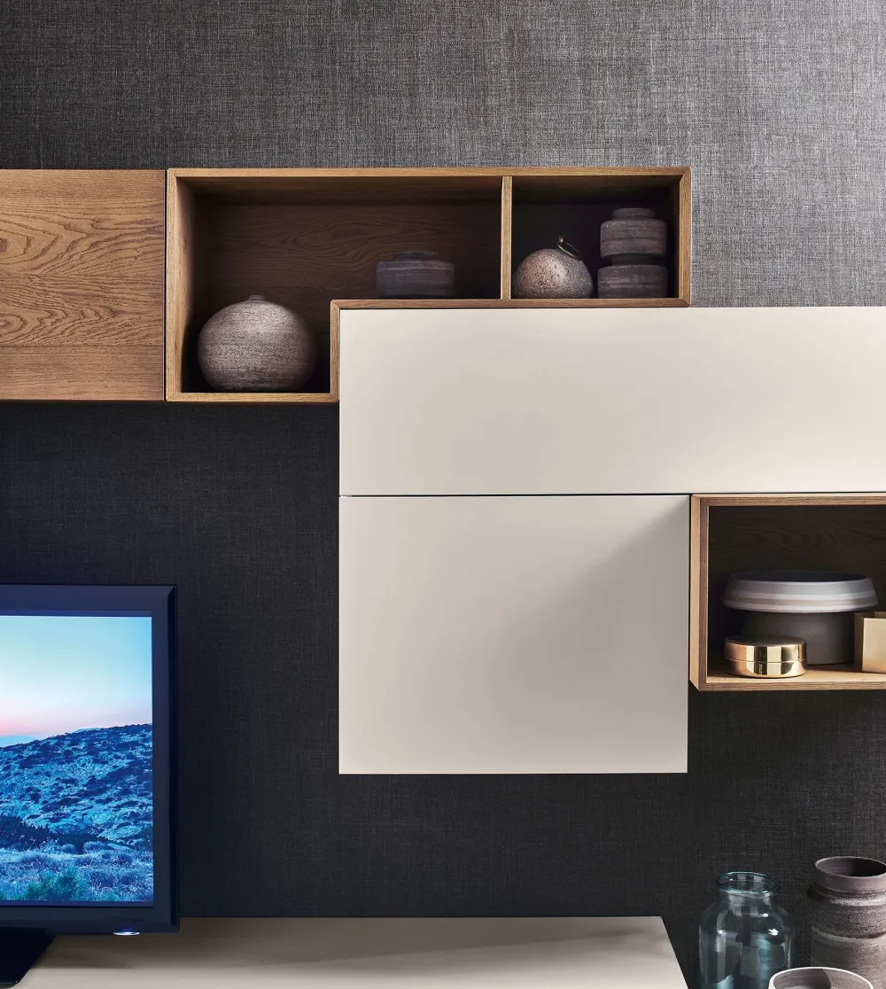 Hot Parete attrezzata Composizione lampo di in OFFERTA OUTLET Pareti Attrezzate