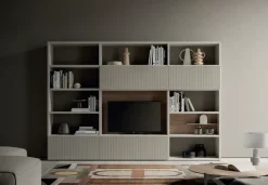 Hot Parete attrezzata Composizione soggiorno aura 040 in stile design a prezzo scontato Pareti Attrezzate