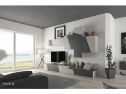 Parete attrezzata Composizione disegual - 3rf 1010 in stile moderno a prezzo ribassato^Favero Online