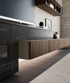 Parete attrezzata Composizione horizon 1014 in stile design a prezzo ribassato^Mobilgam Outlet