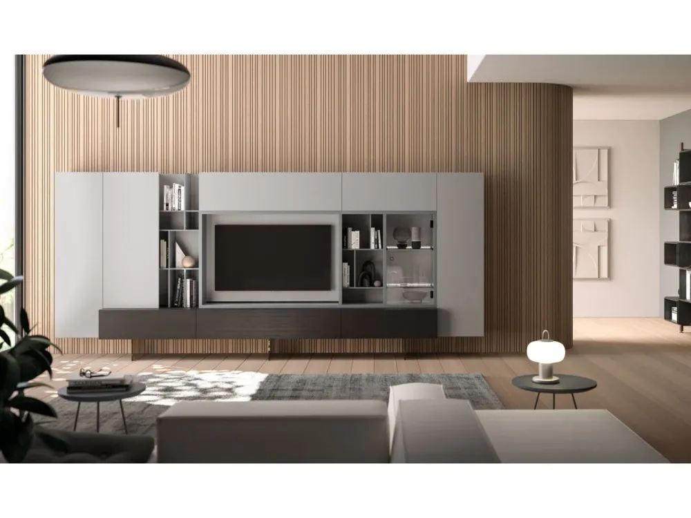 Outlet Parete attrezzata Day * in stile design a prezzo ribassato Pareti Attrezzate