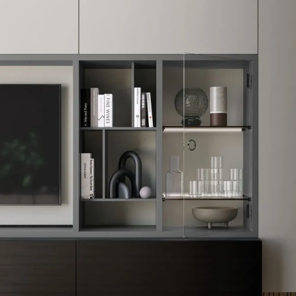 Outlet Parete attrezzata Day * in stile design a prezzo ribassato Pareti Attrezzate