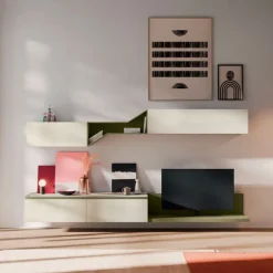 Outlet Parete attrezzata Day 18 soggiorno di in OFFERTA OUTLET Pareti Attrezzate