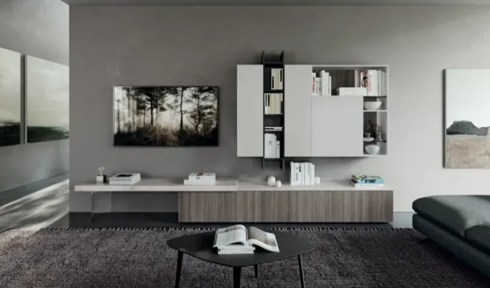 Febal Parete attrezzata Diciotto della firma con un ribasso esclusivo- Pareti Attrezzate