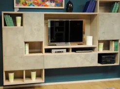 Online Parete attrezzata Edobra vetro in stile moderna a prezzo scontato Pareti Attrezzate