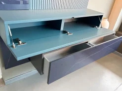 Parete attrezzata Entrata blu con specchio di scontata del 35%^Mobilgam Online