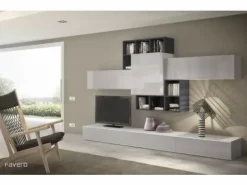 Parete attrezzata Composizione Riflessi - 3RF 2000^Favero Outlet