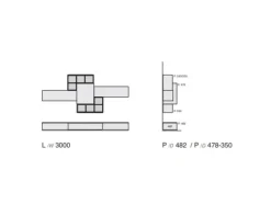 Parete attrezzata Composizione Riflessi - 3RF 2000^Favero Outlet