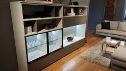 Parete attrezzata Flexus in stile moderna a prezzo scontato^Giellesse New