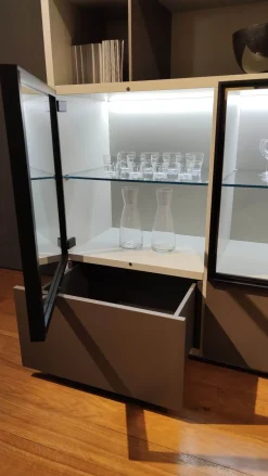 Parete attrezzata Flexus in stile moderna a prezzo scontato^Giellesse New