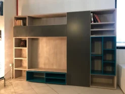 Parete attrezzata Gd183 in laccato opaco a prezzo Outlet^NovaMobili