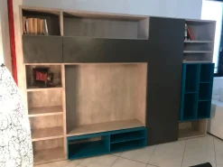 Parete attrezzata Gd183 in laccato opaco a prezzo Outlet^NovaMobili