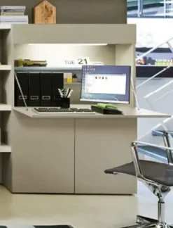 Clei Parete attrezzata Home office 1478 in stile moderno a prezzo scontato- Pareti Attrezzate