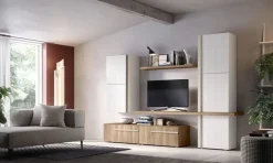 Gierre Mobili Parete attrezzata in laccato opaco stile design Abaco- Soggiorni Completi