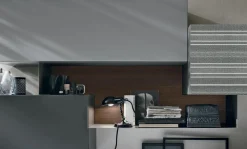 Parete attrezzata in laccato opaco stile design Atlante^Tomasella Outlet