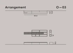 NovaMobili Parete attrezzata in legno stile moderno Outline o-03- Pareti Attrezzate