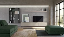 Hot Parete attrezzata in stile moderno L122 di a prezzo Outlet Pareti Attrezzate