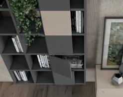 Hot Parete attrezzata in stile moderno L122 di a prezzo Outlet Pareti Attrezzate