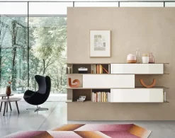 Parete attrezzata in stile moderno L5c14 di a prezzo Outlet^Sangiacomo New