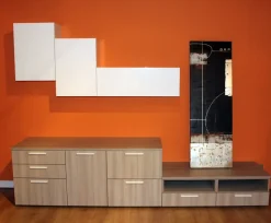 Parete attrezzata in stile moderno Colombini in laminato materico Offerta Outlet^Colombini Casa Best