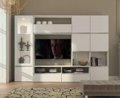 Parete attrezzata in stile moderno Lions linea white 3 di in Offerta Outlet^Collezione esclusiva Discount