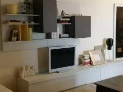 Alf Da Fre Parete attrezzata in stile moderno mobile di Alf in laccato opaco Offerta Outlet- Pareti Attrezzate