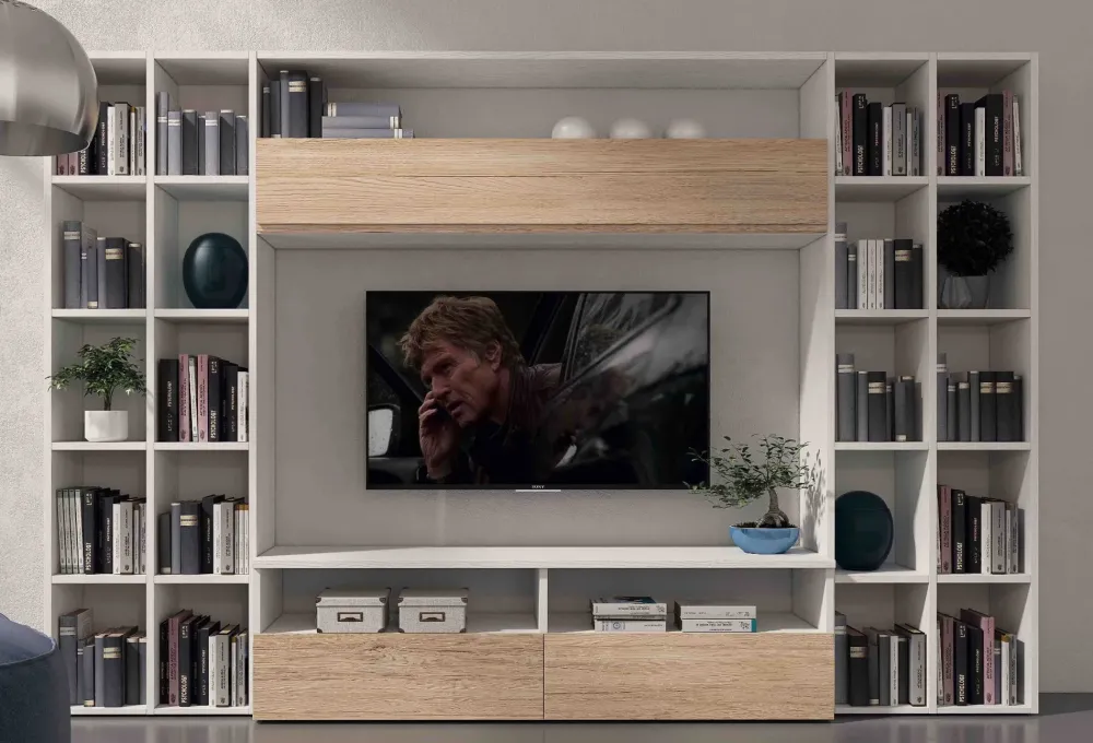 Best Parete attrezzata in stile moderno Cube s05 di in Offerta Outlet Pareti Attrezzate