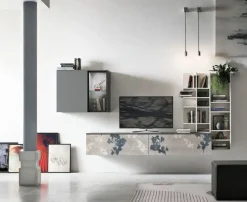 Parete attrezzata in stile design At139 di a prezzo Outlet^Tomasella Outlet