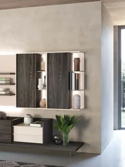 Outlet Parete attrezzata in stile moderna Skyline 6 di a prezzo Outlet Pareti Attrezzate