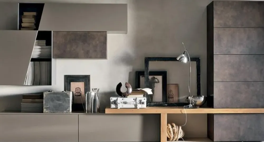 Tomasella Parete attrezzata in stile design Atlante di a prezzo Outlet- Pareti Attrezzate