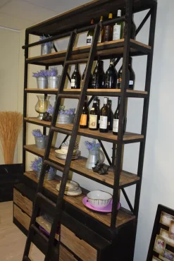 Parete attrezzata in stile moderno Agorà scala di a prezzo Outlet^Dibiesse Sale