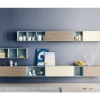 Parete attrezzata in stile moderno in legno Offerta Outlet^NovaMobili Discount