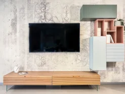 Parete attrezzata in stile moderna Parete tv di a prezzo Outlet^Devina Nais Best