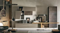 Tomasella Parete attrezzata in stile moderno Skt23 di a prezzo Outlet- Pareti Attrezzate