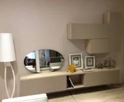 Parete attrezzata in stile moderno in laccato opaco Offerta Outlet^Artigianale Outlet