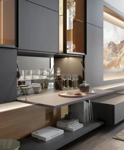 Parete attrezzata in stile design Martina di in Offerta Outlet^Artigianale