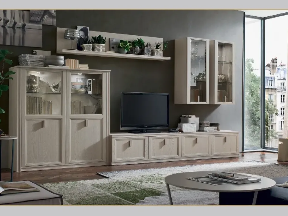 Parete attrezzata Iris dell'azienda con uno sconto esclusivo Pareti Attrezzate