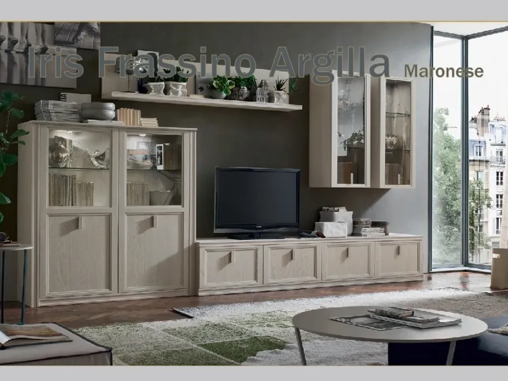 Parete attrezzata Iris dell'azienda con uno sconto esclusivo Pareti Attrezzate